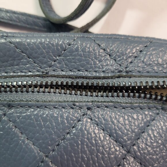 Flordariso Italian Genuine Leather Bag Blue - Picture 4 of 13